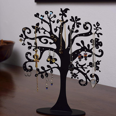 Transparent Acrylic Jewelry Display Custom Black Acrylic Tree Display For Jewely