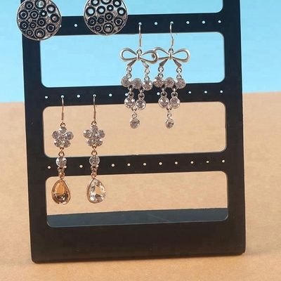 Plastic Acrylic Jewelry Earring Display Rack High Gloss Acrylic Jewelry Stand