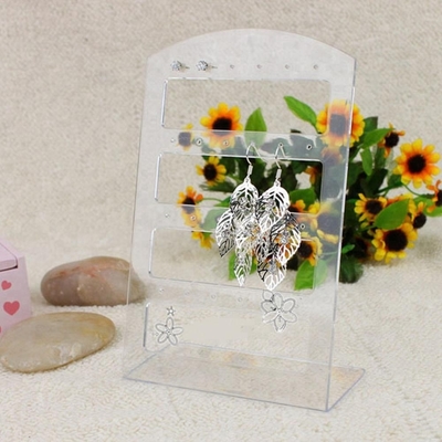 3mm Acrylic Jewelry Display Acrylic Makeup Jewelry Earring Holder Display Crystal Polishing
