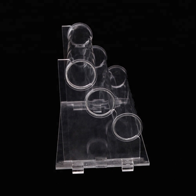 Clear Acrylic Jewelry Pendant Necklace Display With Acrylic Rod
