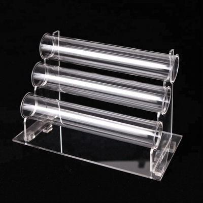 Clear Acrylic Jewelry Pendant Necklace Display With Acrylic Rod