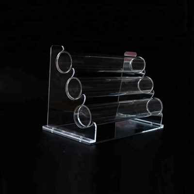 Clear Acrylic Jewelry Pendant Necklace Display With Acrylic Rod