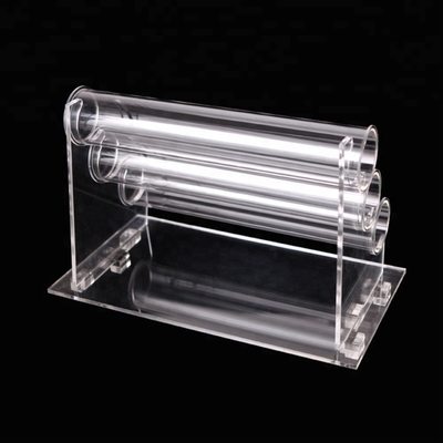 Clear Acrylic Jewelry Pendant Necklace Display With Acrylic Rod