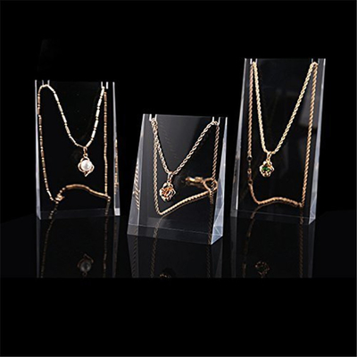 Attractive Luxury Acrylic Counter Top Jewelry Display Sets Easy Clean