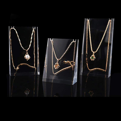 Attractive Luxury Acrylic Counter Top Jewelry Display Sets Easy Clean
