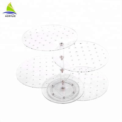 Acrylic Counter Top Jewelry Display Earring Display Stand Tray For Retailer