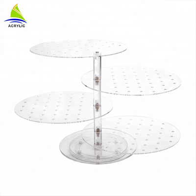 Acrylic Counter Top Jewelry Display Earring Display Stand Tray For Retailer