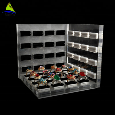 3mm Acrylic Jewelry Display Jewelry Display Rack Black Single Acrylic Finger Ring Holder