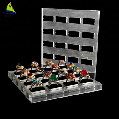 3mm Acrylic Jewelry Display Jewelry Display Rack Black Single Acrylic Finger Ring Holder