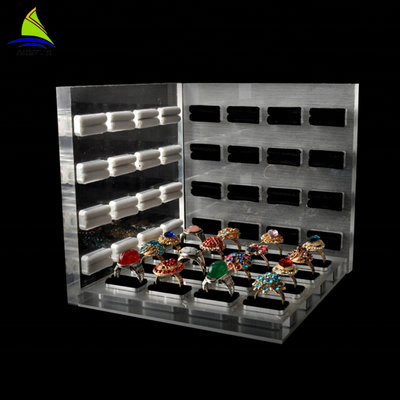 3mm Acrylic Jewelry Display Jewelry Display Rack Black Single Acrylic Finger Ring Holder