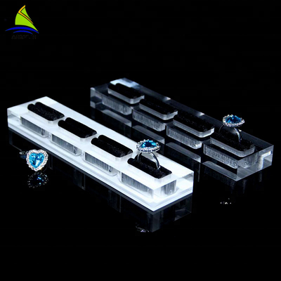 Desktop Acrylic Jewelry Display Rack Tray Earring Ring Necklace Display