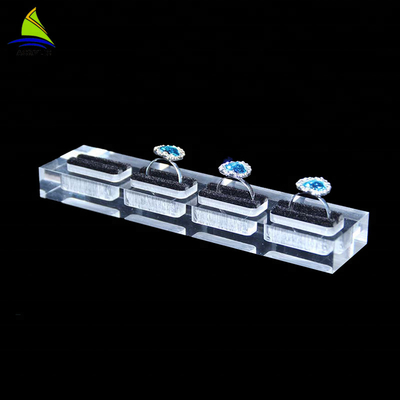 Desktop Acrylic Jewelry Display Rack Tray Earring Ring Necklace Display