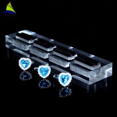 Desktop Acrylic Jewelry Display Rack Tray Earring Ring Necklace Display