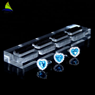 Desktop Acrylic Jewelry Display Rack Tray Earring Ring Necklace Display