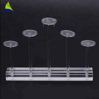 Desktop Acrylic Custom White Acrylic Earrings Display Tree