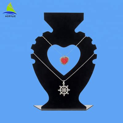 2018 Online Retail Heart-Shaped Acrylic Necklace Jewelry Displays