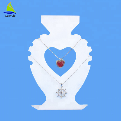2018 Online Retail Heart-Shaped Acrylic Necklace Jewelry Displays