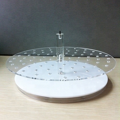 Eco - Friendly Countertop Acrylic Jewelry Holder 3mm Crystal Polishing