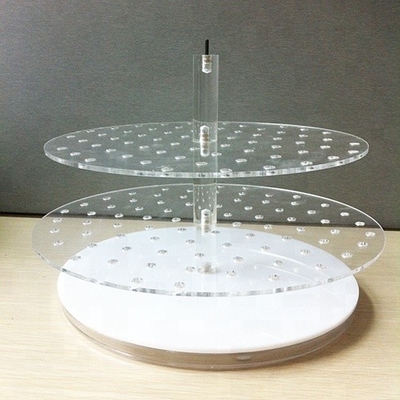 Eco - Friendly Countertop Acrylic Jewelry Holder 3mm Crystal Polishing