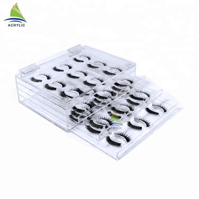 Custom Transparent Acrylic Eyelash Holder And Stand Silk Screen Printing