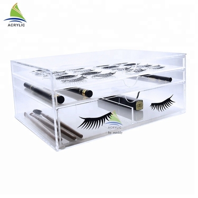 Custom Transparent Acrylic Eyelash Holder And Stand Silk Screen Printing