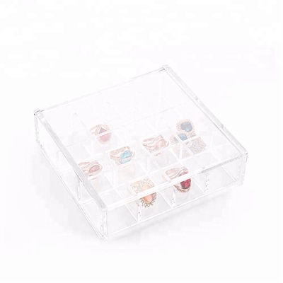 Customized Acrylic Cosmetic Display Compartment Acrylic Jewellery Storage Box