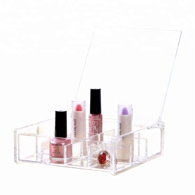 Customized Acrylic Cosmetic Display Compartment Acrylic Jewellery Storage Box
