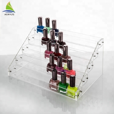 Custom Acrylic Cosmetic Display Shopping Mall Acrylic Nail Polish Essential Oil Display Rack