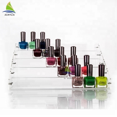 Custom Acrylic Cosmetic Display Shopping Mall Acrylic Nail Polish Essential Oil Display Rack