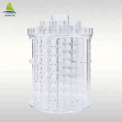Clear Fashion Acrylic Cosmetic Display Rotating Acrylic Lipstick Organizer