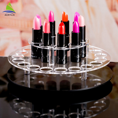 360 degree rotating acrylic plexiglass cosmetic makeup organizer