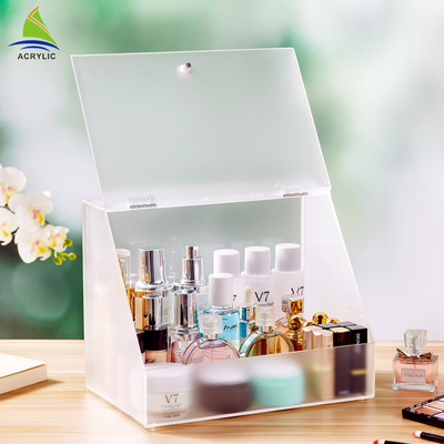 Polygon Acrylic Cosmetic Display Eco - Friendly Acrylic Makeup Storage Box