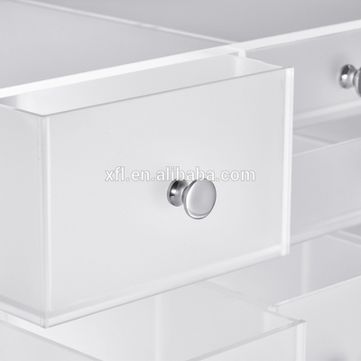 Polygon Acrylic Cosmetic Display Eco - Friendly Acrylic Makeup Storage Box