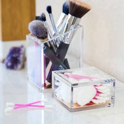 Transparent Crystal Acrylic Make Up Organizer Modern Acrylic Cosmetic Organizer