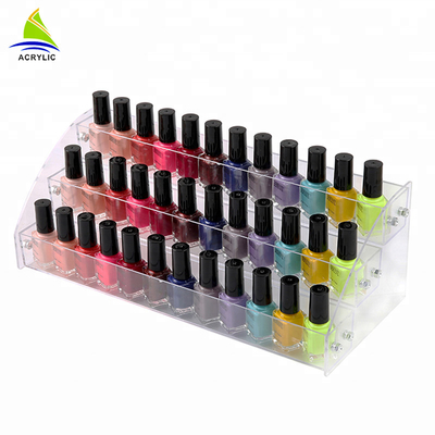 Tiered Acrylic Cosmetic Display Acrylic Material Nail Polish Bottle Stand Holder Cosmetic Organizer
