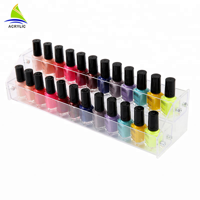 Tiered Acrylic Cosmetic Display Acrylic Material Nail Polish Bottle Stand Holder Cosmetic Organizer