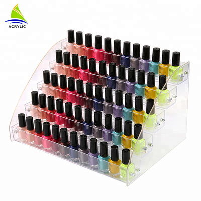Tiered Acrylic Cosmetic Display Acrylic Material Nail Polish Bottle Stand Holder Cosmetic Organizer
