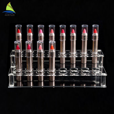 Clear Transparent Cosmetic Counter Acrylic Lip Gloss Display Frame