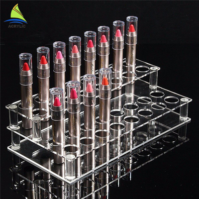 Clear Transparent Cosmetic Counter Acrylic Lip Gloss Display Frame