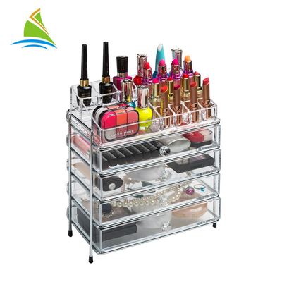 3 Drawer Acrylic Adjustable Cosmetic Storage Organizer