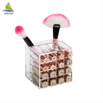 Counter Top Acrylic Cosmetic Display Acrylic Cosmetic Lipstick Organizer