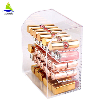 Professional Acrylic Cosmetic Display Acrylic Lipstick Nail Polish Drawer