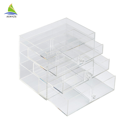 Wholesale 3 Drawer Acrylic Cosmetic Organizer