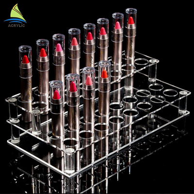 Countertop Makeup Organizer Cosmetic Acrylic Lipstick Holder Diamond Polishing