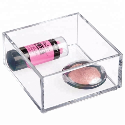 Acrylic Makeup Organizer Acrylic Cosmetic Storage Box Tray CE Certification