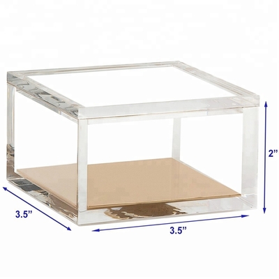 Acrylic Makeup Organizer Acrylic Cosmetic Storage Box Tray CE Certification