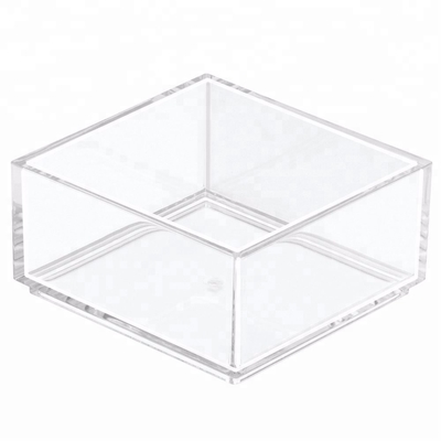 Acrylic Makeup Organizer Acrylic Cosmetic Storage Box Tray CE Certification