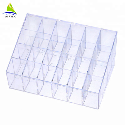 3mm Multi - Function Acrylic Cosmetic Organizer 1 Drawer With 24 Compartments