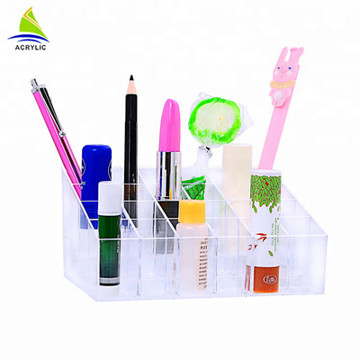 3mm Multi - Function Acrylic Cosmetic Organizer 1 Drawer With 24 Compartments