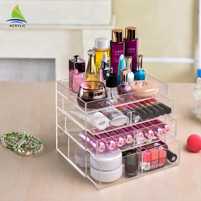 Hot Sale 3-Layer Plastic Makeup Organiser Acrylic